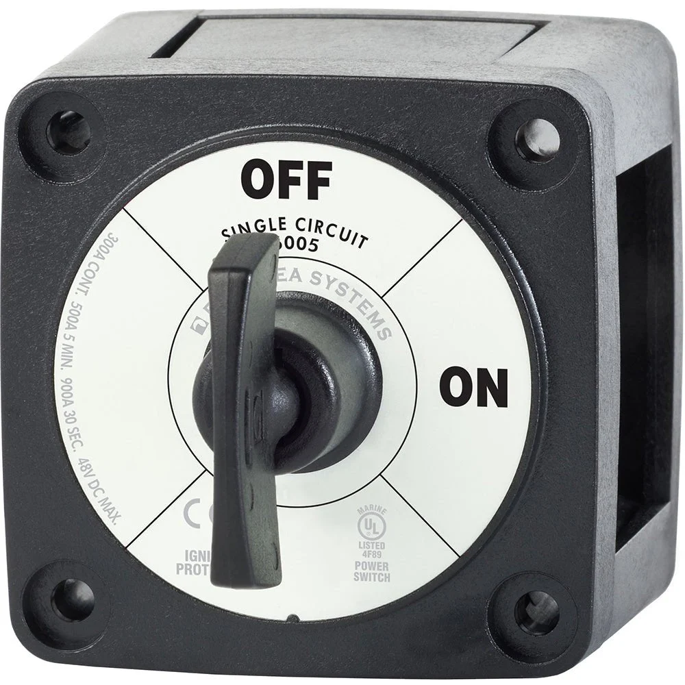 Blue Sea Systems 6005200 Battery Switch Single Circuit ON-OFF - Black – Marine Boat Replacement Part