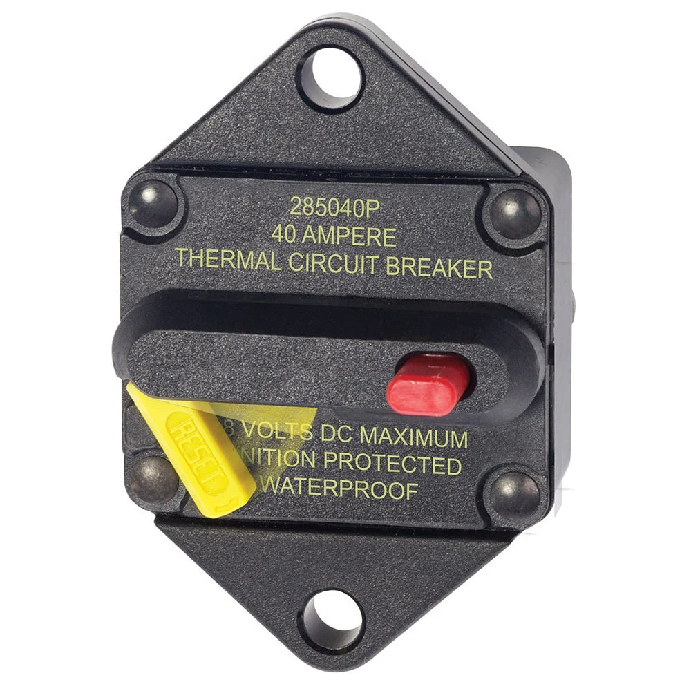 Blue Sea Systems 7082 40 Amp Circuit Breaker Panel Mount 285 Series – Marine Electrical Replacement Part
