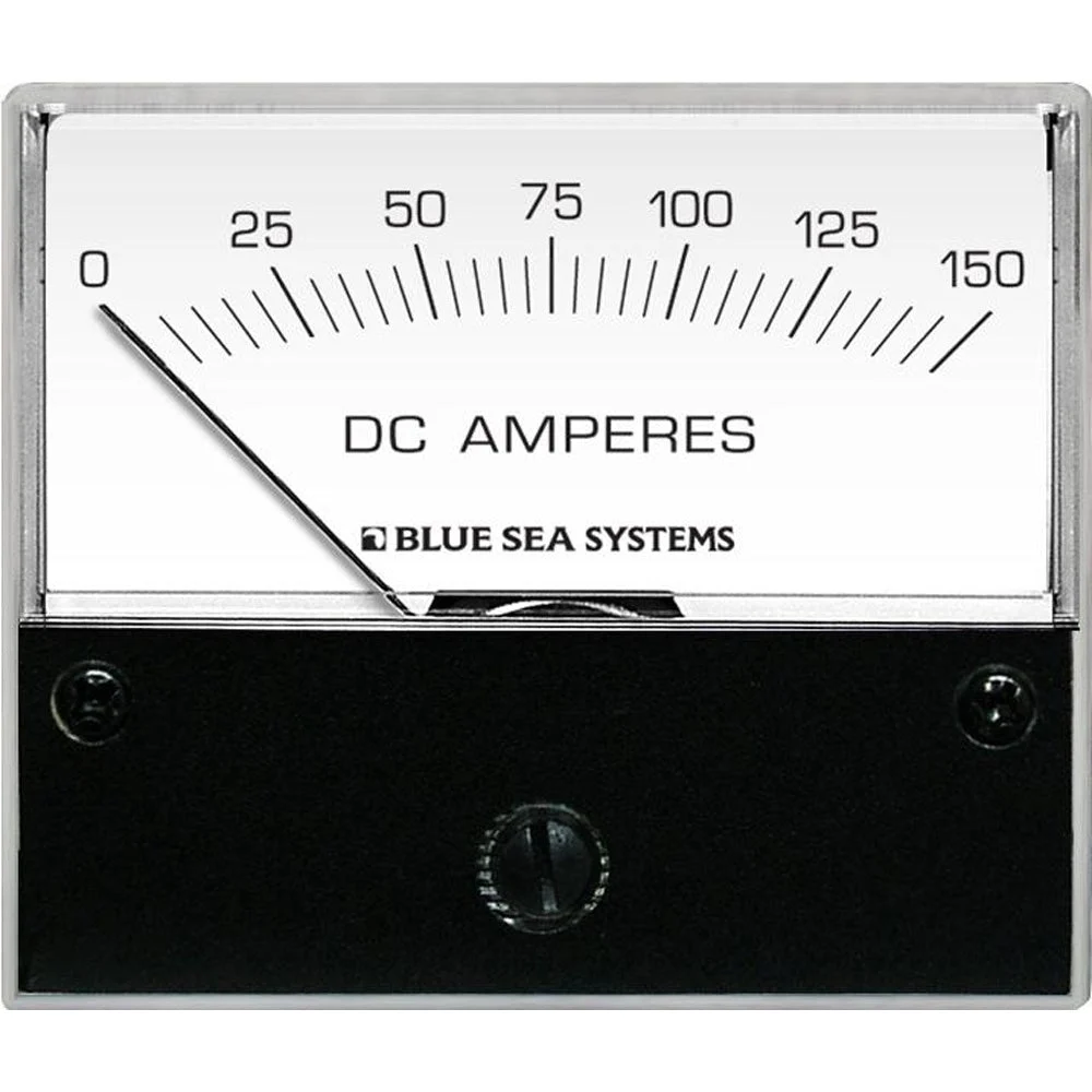 Blue Sea Systems 8018 DC Analog Ammeter - 2-3/4" Face, 0-150 Amperes DC – Marine Boat Replacement Part