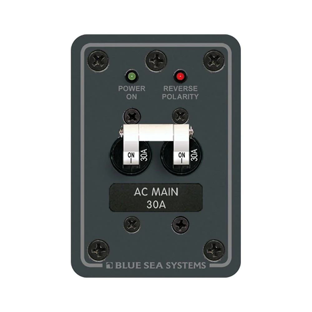 Blue Sea Systems 8077 AC Main Only Toggle Circuit Breaker Panel – Marine Electrical Replacement Part