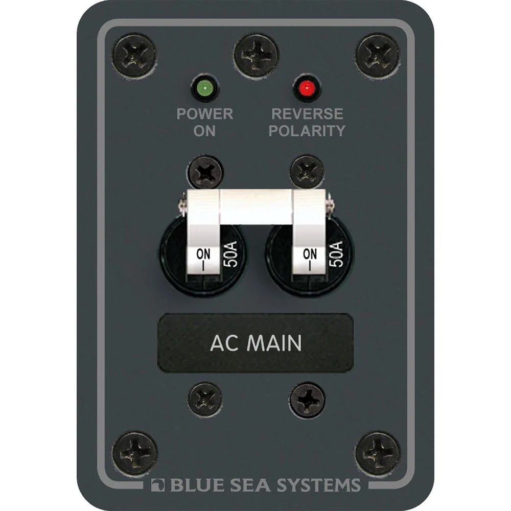 Blue Sea Systems 8079 AC Main Only Circuit Breaker Panel - White Switches – Marine Electrical Replacement Part