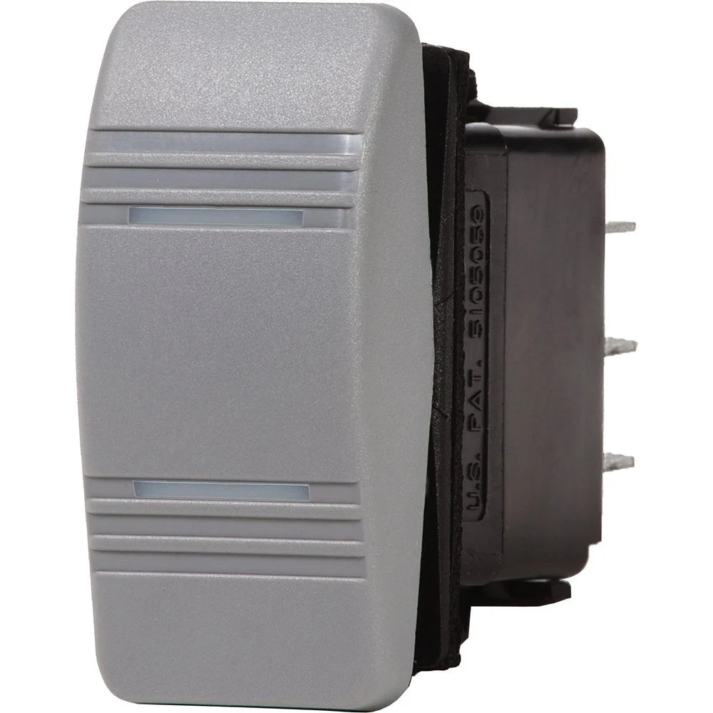 Blue Sea Systems 8275 Water Resistant Contura III Switch - ON-ON - Grey – Marine Boat Replacement Part