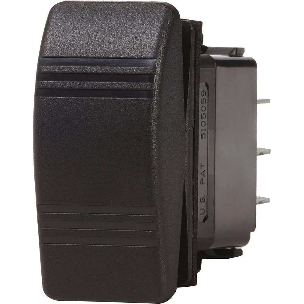 Blue Sea Systems 8292 Water Resistant Contura III Switch - OFF-(ON) - Black – Marine Boat Replacement Part
