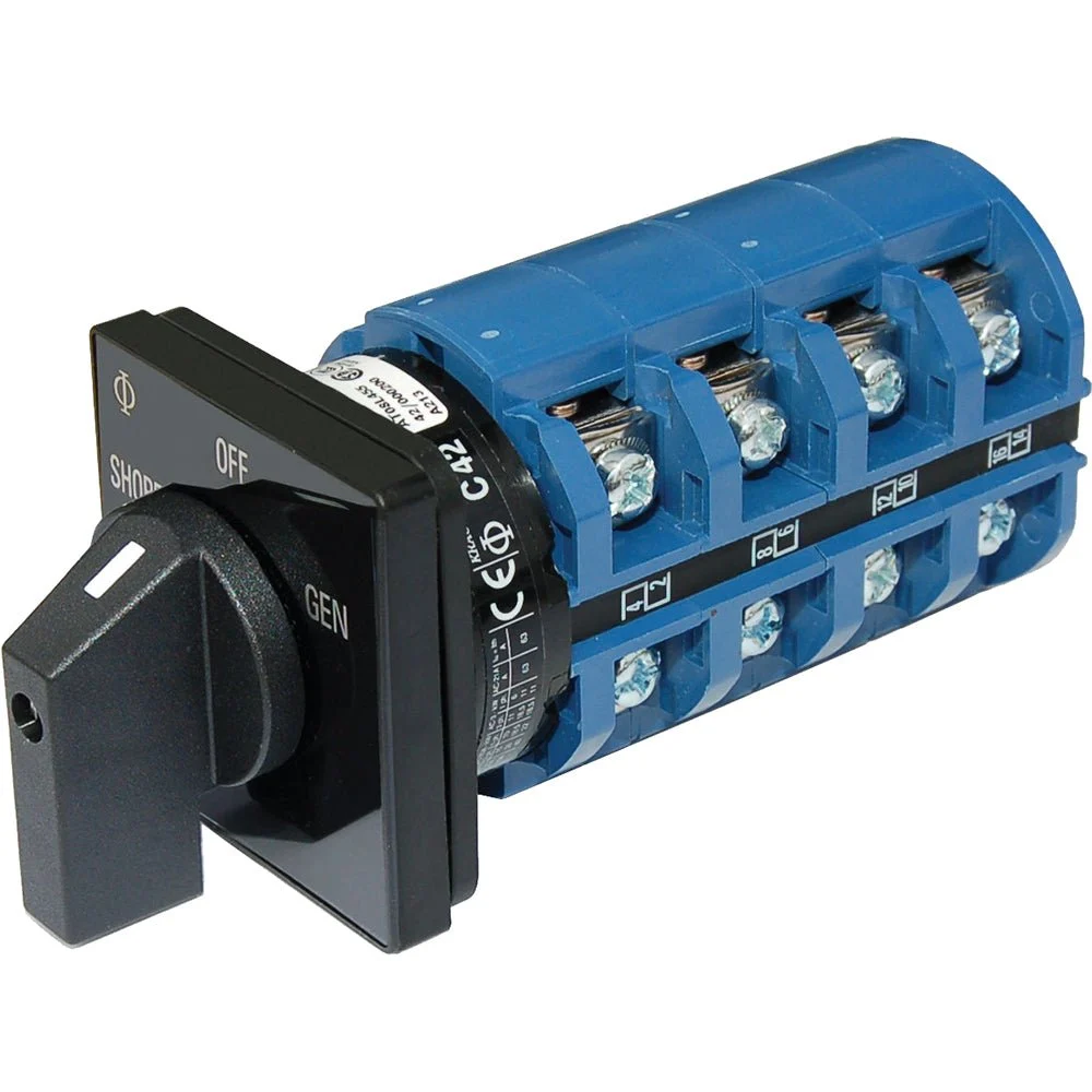 Blue Sea Systems 9093 Switch AC 120 + 120/240VAC OFF+2 Positions – Marine Electrical Replacement Part