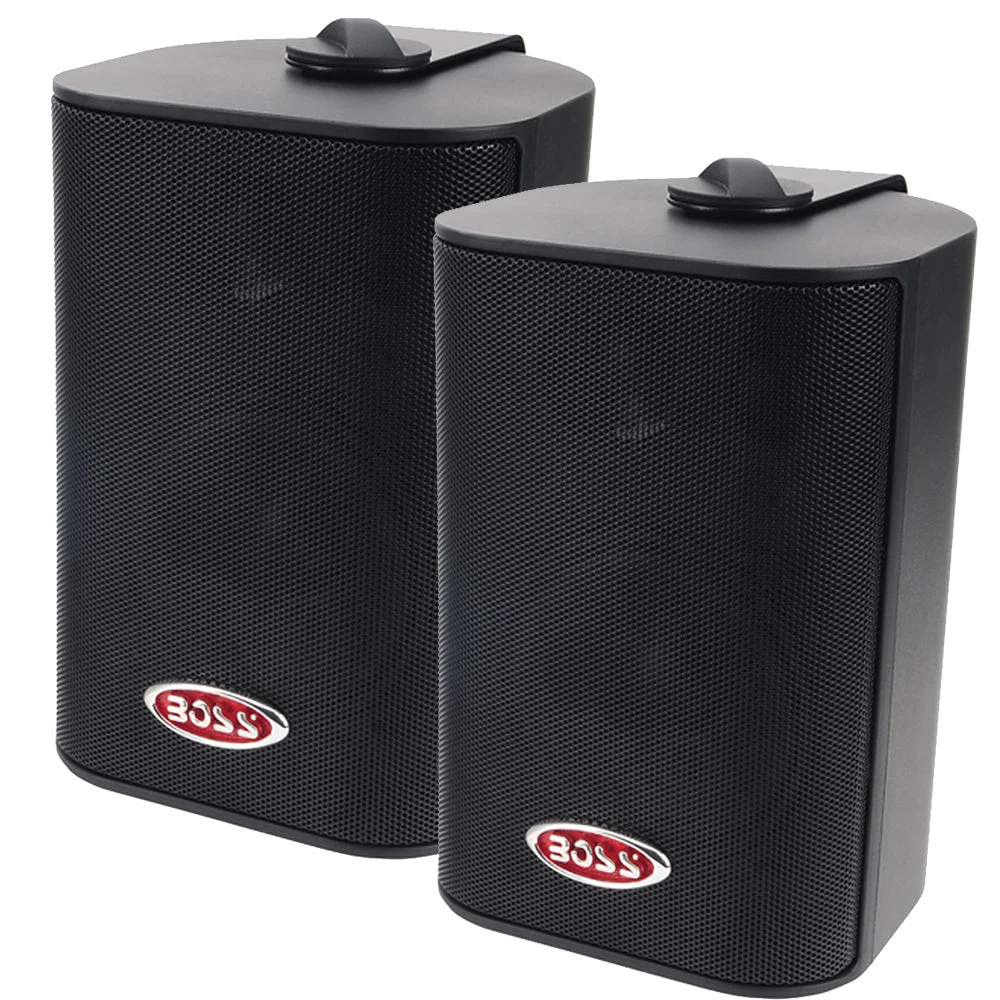 Boss Audio 4" MR4.3B Box Speakers - Black - 200W – Marine Boat Replacement Part