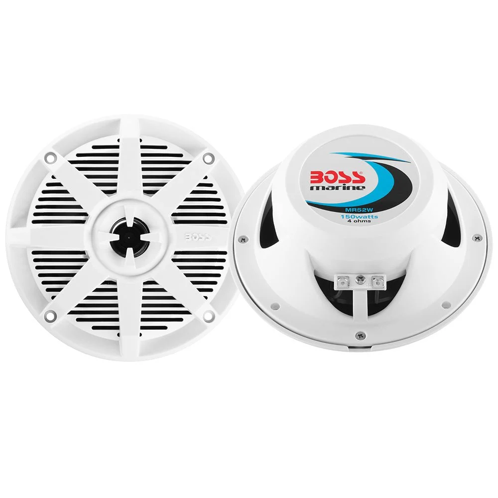Boss Audio 5.25" MR52W Speaker - White - 150W – Marine Boat Replacement Part