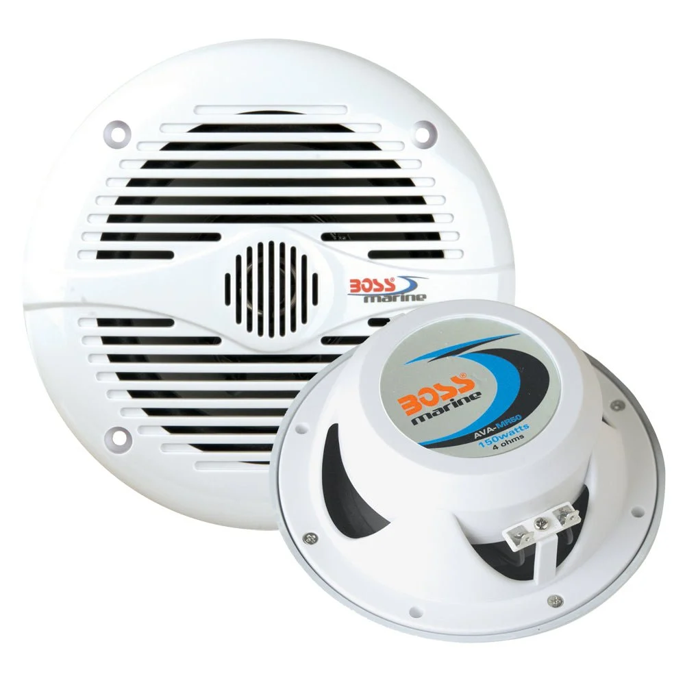 Boss Audio MR50 5.25" Round Speakers - White - Pair – Marine Boat Replacement Part