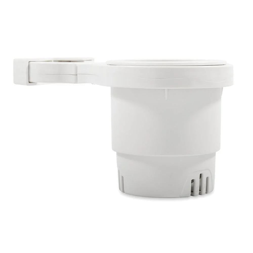 Camco Clamp-On Rail Mounted Cup Holder - Large for Up to 2" Rail - White – Marine Boat Replacement Part