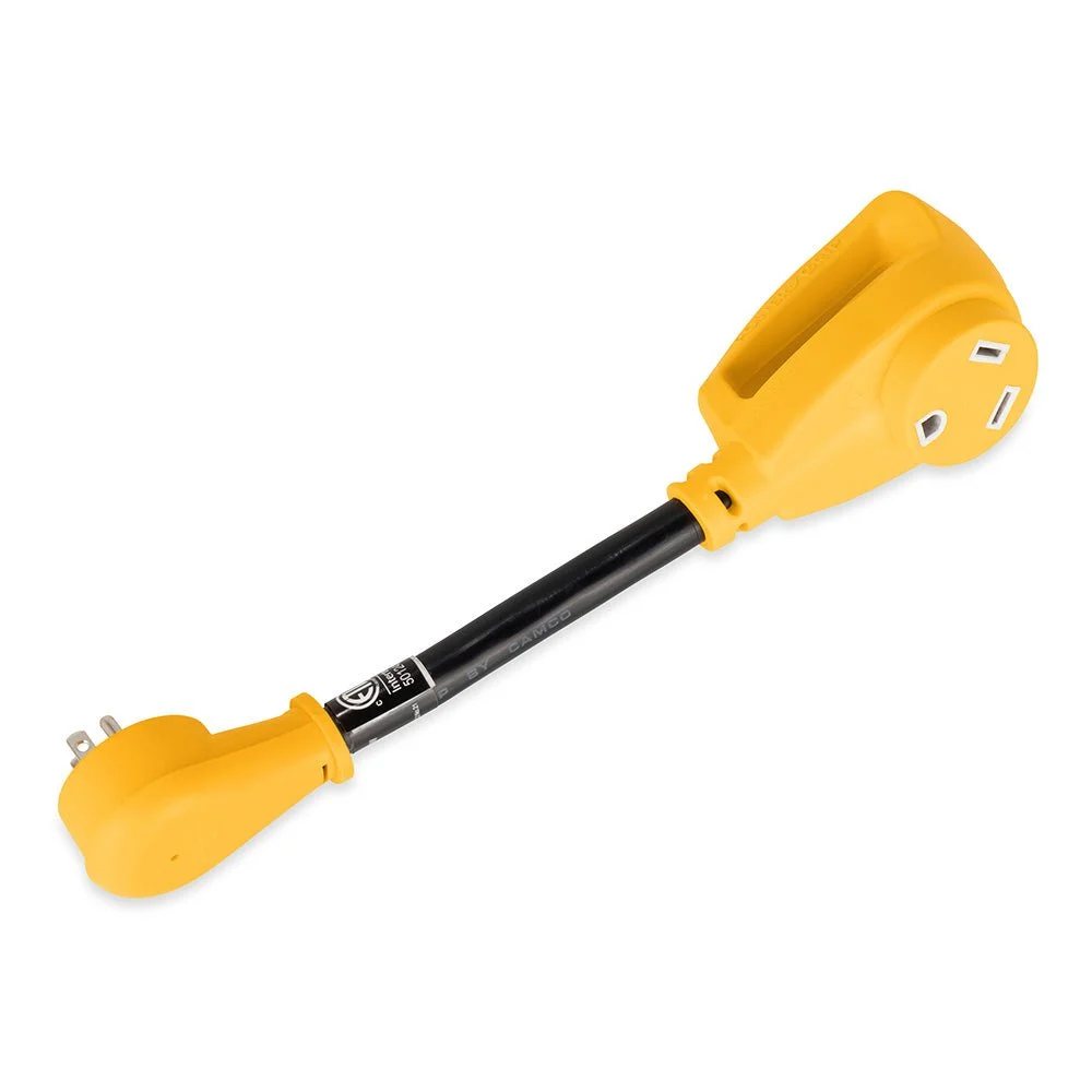 Camco Power Grip Dogbone 15 Amp Male / 30 Amp Female Adapter - 12" – Marine Electrical Replacement Part