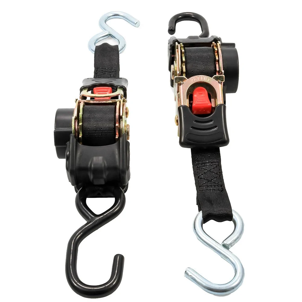 Camco Retractable Tie-Down Straps - 1" Width 6' Dual Hooks – Marine Boat Replacement Part