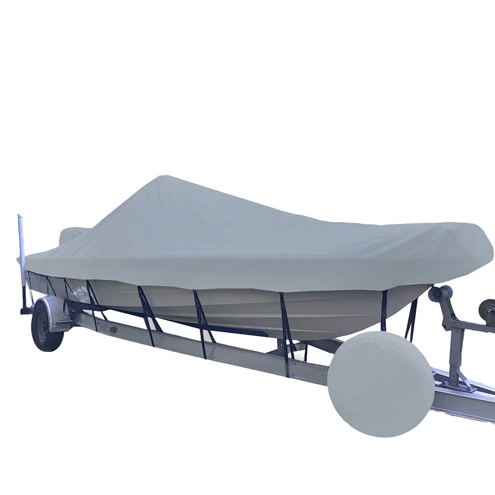 Carver by Covercraft Outboard Carver Sun-DURA® Narrow Series Styled-to-Fit Boat Cover f/23.5' V-Hull Center Console Shallow D