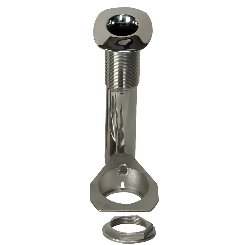 C.E. Smith 80 Series Screwless Flush Mount Rod Holder - 15 Degree - Stainless Steel - Swivel Bottom - Blac – Marine Boat Replacement Part
