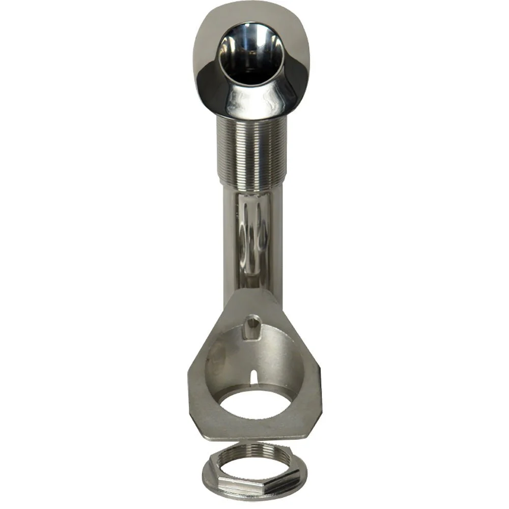 C.E. Smith 80 Series Screwless Flush Mount Rod Holder - 30 Degree - Stainless Steel - Cast Bottom - Black – Marine Boat Replacement Part
