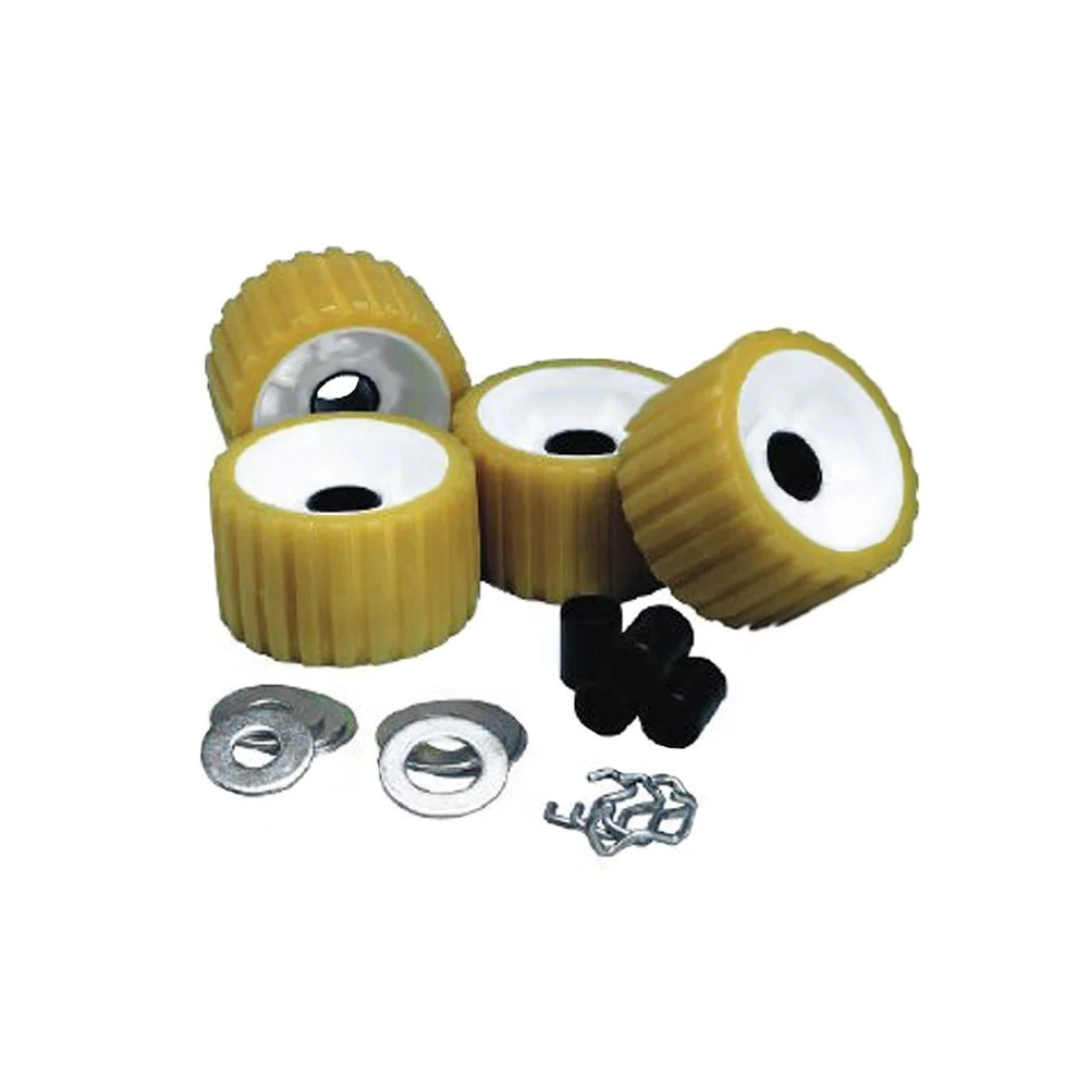 C.E. Smith Ribbed Roller Replacement Kit - 4 Pack - Gold – Marine Boat Replacement Part
