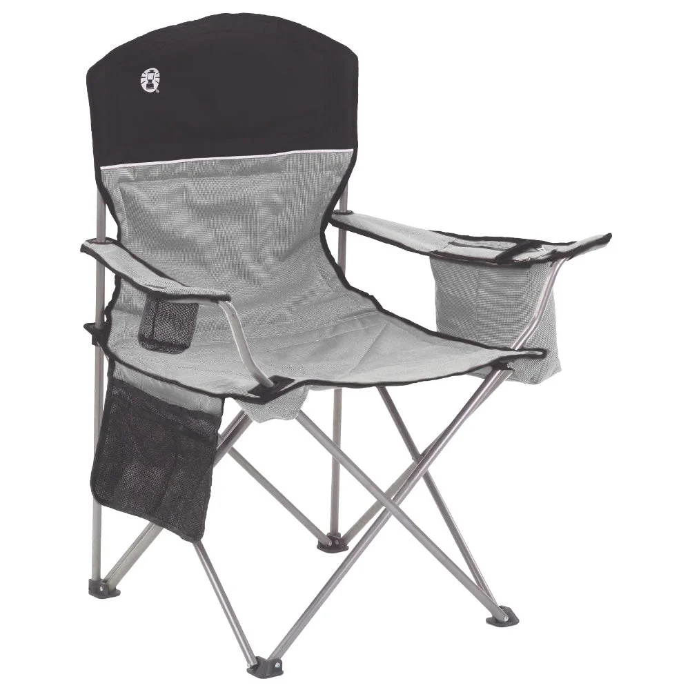 Coleman Cooler Quad Chair - Grey & Black – Marine Boat Replacement Part