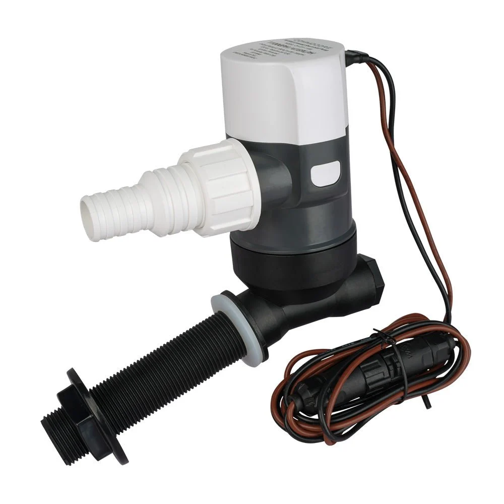 Commodore 1100 GPH Angled Livewell Pump - 12V – Boat Pump & Plumbing Part