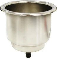 Seasense - Cup Holder, Recessed - Stainless Steel - 50091038