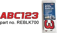 Hardline - Letter / Number Set - Solid White - WHI700EC