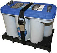 T-h Marine - Battery Tray W/ Strap - Optima Batteries - NBH-31-SSC-OPT