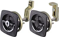 Perko - Flush Lock (black) - 2 Keys - 0931DP1BLK