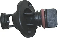 T-h Marine - Drain Plug W/ O Ring - Black - DP-1-DP