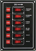 Seasense - Switch Panel Rocker (12v) 4 Gang - 50031273