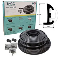 Taco Metals - Semirigid Rubrail Kit 50ftbk - V11-9795BBK50D-2