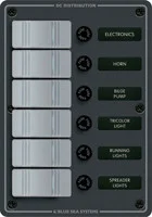 Navico Group - Waterproof Panel 12v 6 Posi - 8373-BSS