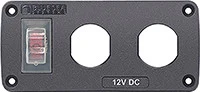 Navico Group - Panel Acc H2o 2 Socket Blank - 4364-BSS