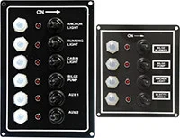 Seasense - Switch Panel Led Toggle (12v) 6 Gang - 50031286