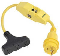 Navico Group - Pigtail Adapter - 30a M To 3-way 15a Fm - 199128