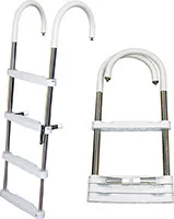 T-h Marine - Telescoping Pontoon Ladder - 4 Step - DUF4