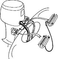 T-h Marine - Steer Stop Lock Set (4") - Navy Blue - SS-3-DP
