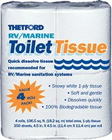 Thetford - Marine Soft 1 Ply Toilet Tissue - 4 Pack - 20804