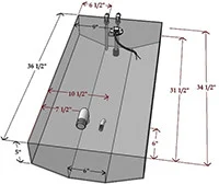 Rds - Below Deck Fuel Tank - 18 Gal - 59178