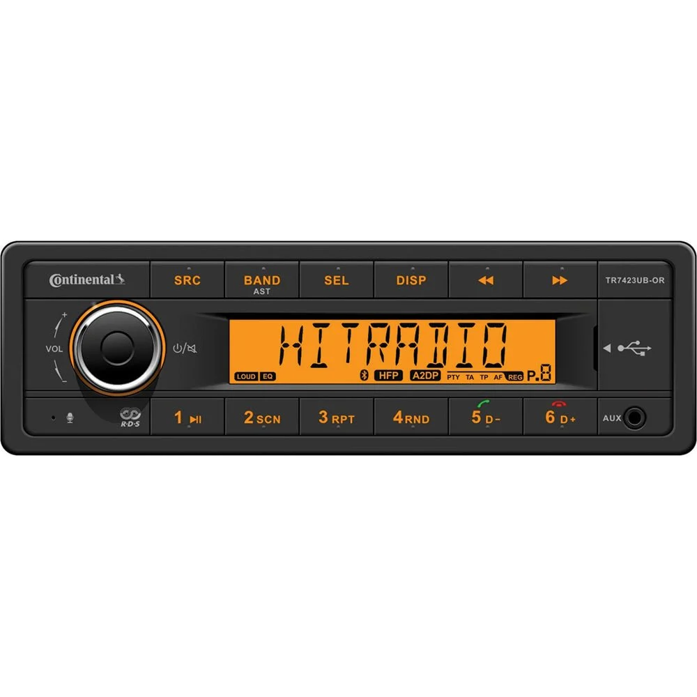 Continental Stereo w/AM/FM/BT/USB - 24V – Marine Electrical Replacement Part