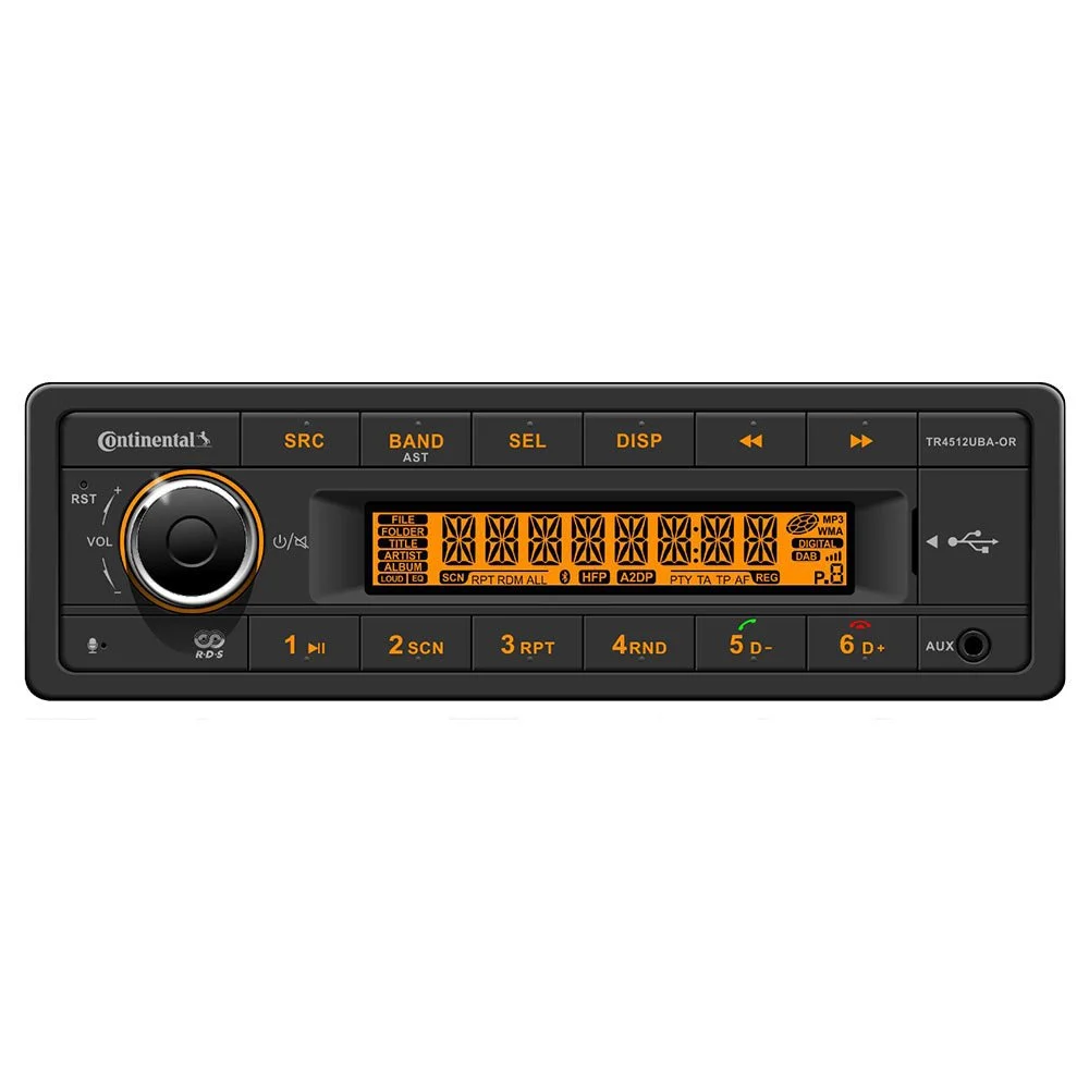 Continental Stereo w/AM/FM/BT/USB/PA System Capable - 12V – Marine Electrical Replacement Part