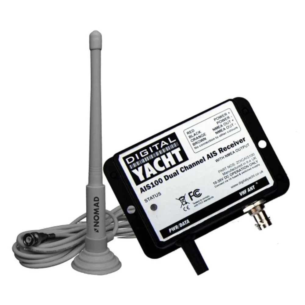 Digital Yacht AIS100 AIS USB Receiver w/QMax Portable Antenna – Marine Boat Replacement Part