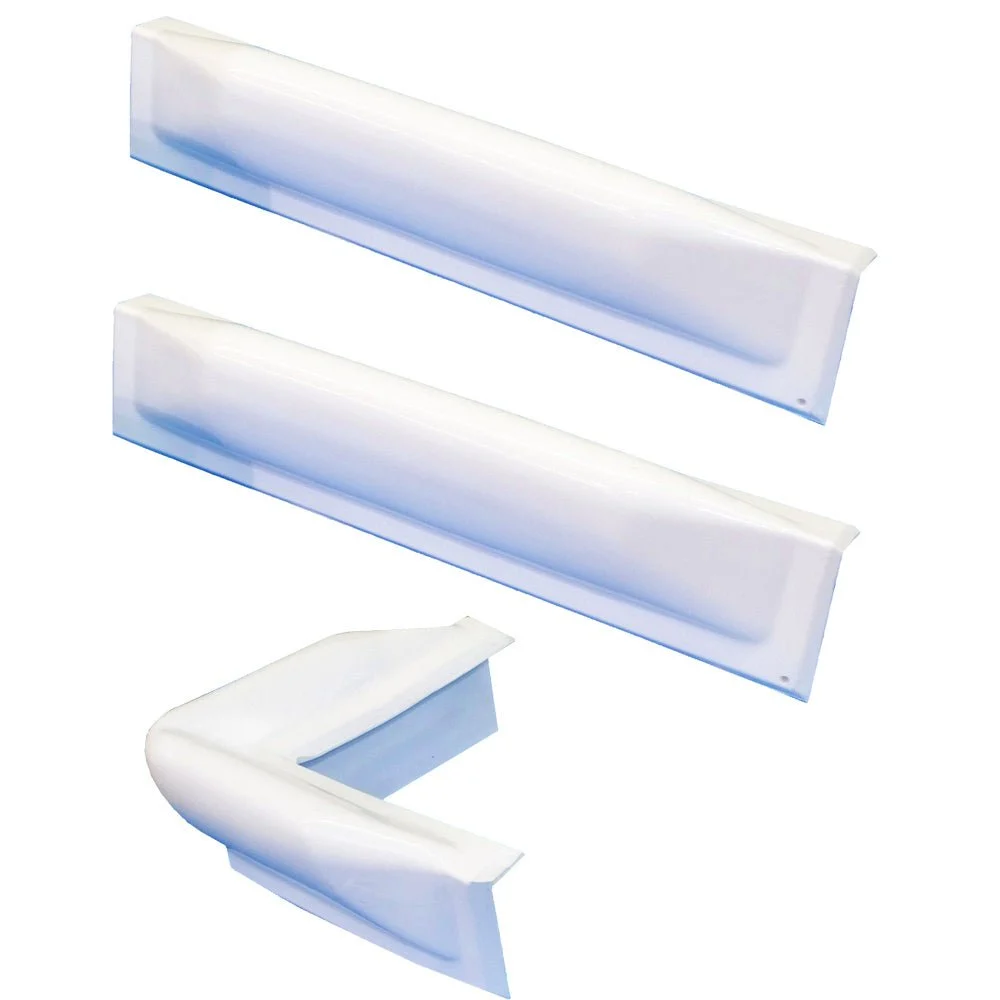 Dock Edge 3 Piece Dock Bumper Kit - 1 Corner Piece, 2 18" Straight Pieces – Marine Boat Replacement Part