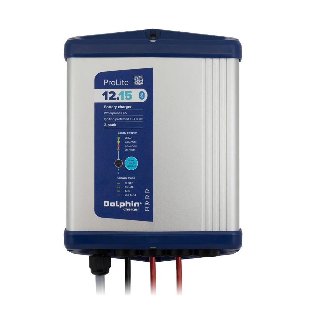 Dolphin Charger Outboard PROLITE Series Dolphin Battery Charger - 12V, 15A, 110VAC - 2 Outputs