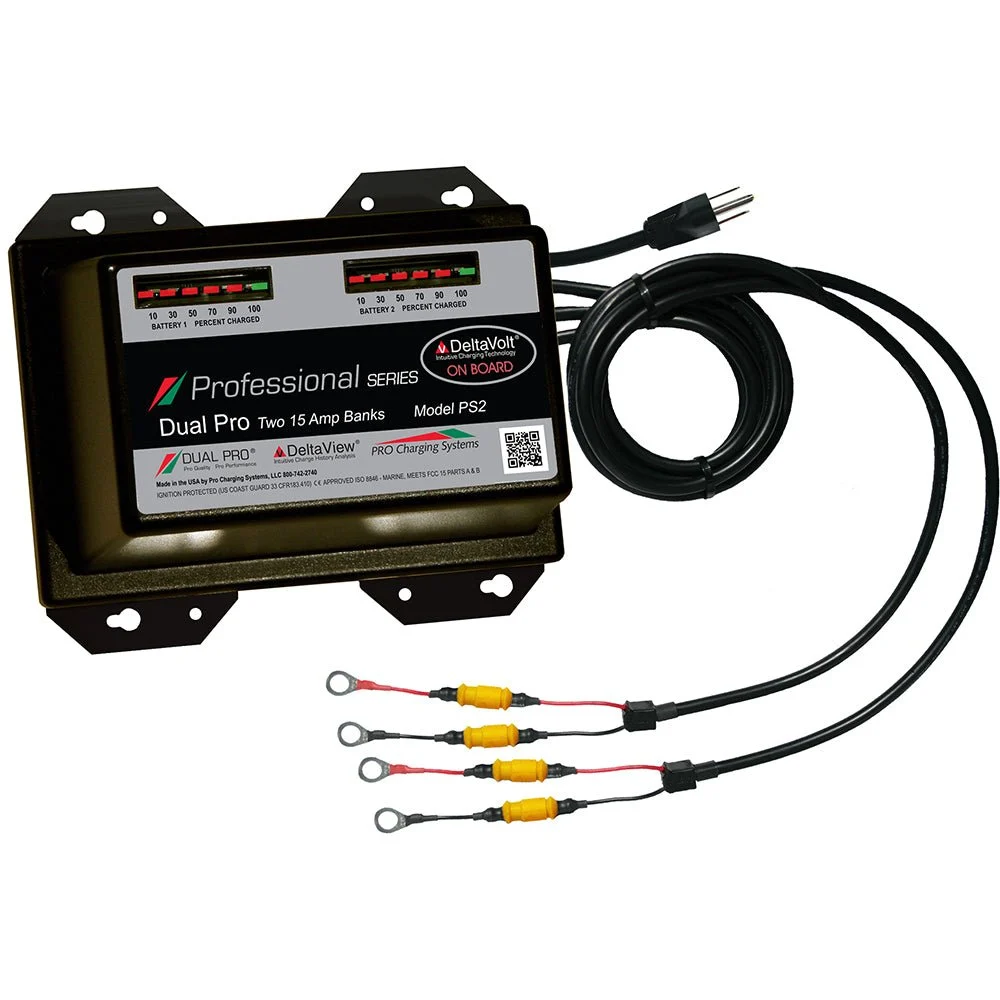 Dual Pro Professional Series Battery Charger - 30A - 2-15A-Banks - 12V/24V – Marine Boat Replacement Part