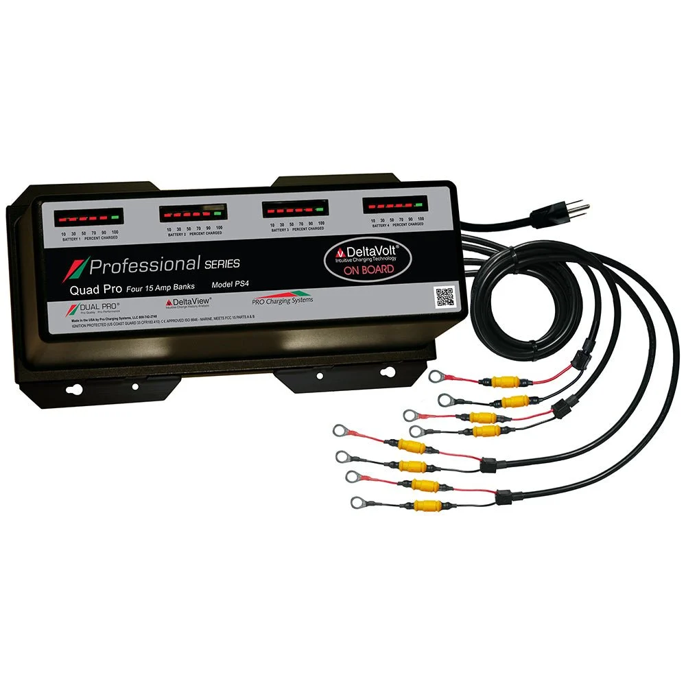 Dual Pro Professional Series Battery Charger - 60A - 4-15A-Banks - 12V-48V – Marine Boat Replacement Part