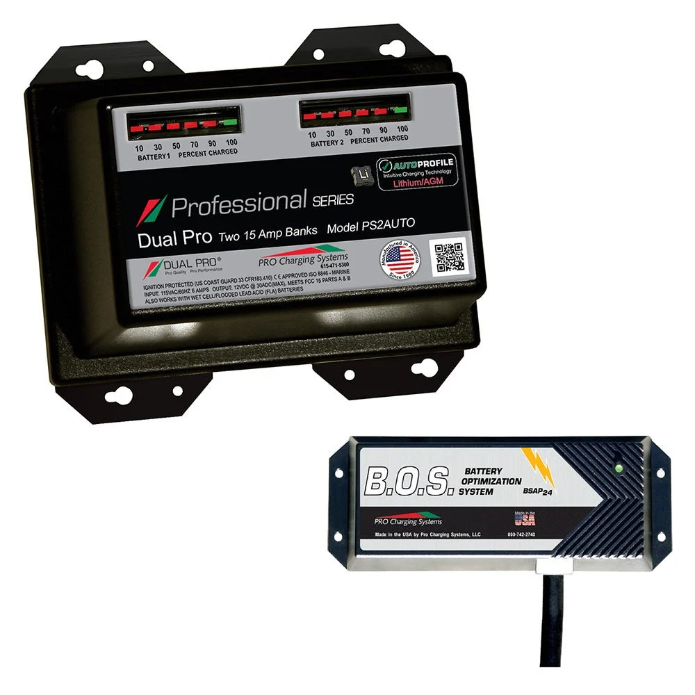 Dual Pro PS2 Auto 2 Bank Battery Charger w/2 Bank B.O.S. – Marine Electrical Replacement Part