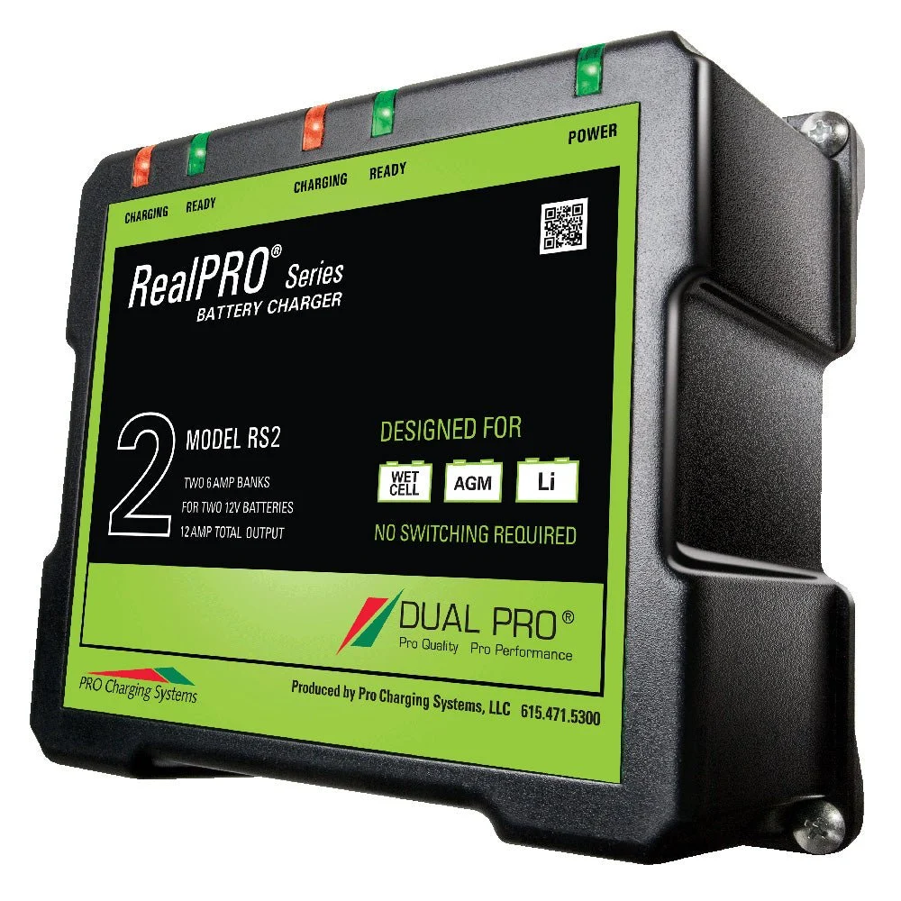 Dual Pro RealPRO Series Battery Charger - 12A - 2-6A-Banks - 12V/24V – Marine Boat Replacement Part