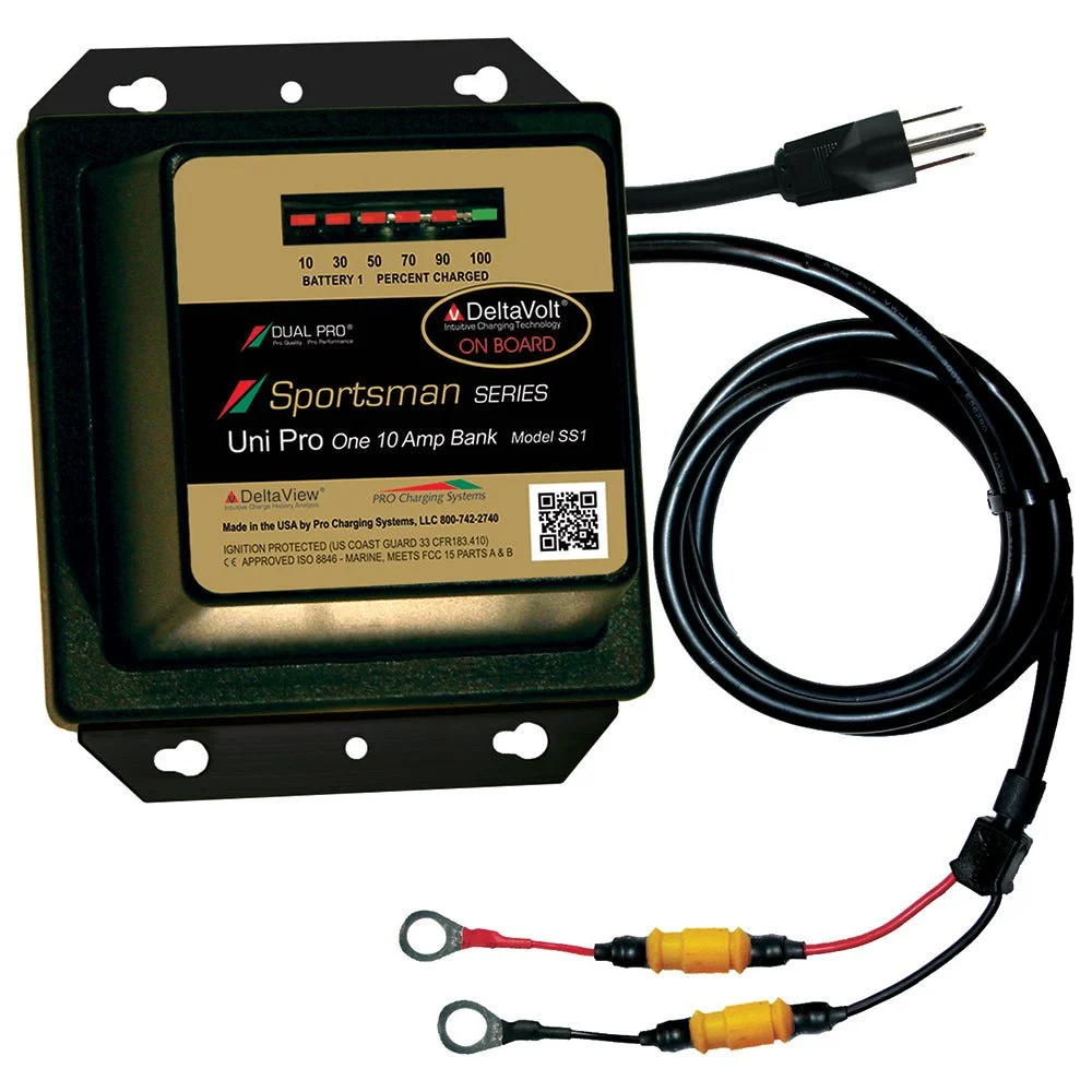 Dual Pro Sportsman Series Battery Charger - 10A - 1-Bank - 12V – Marine Boat Replacement Part