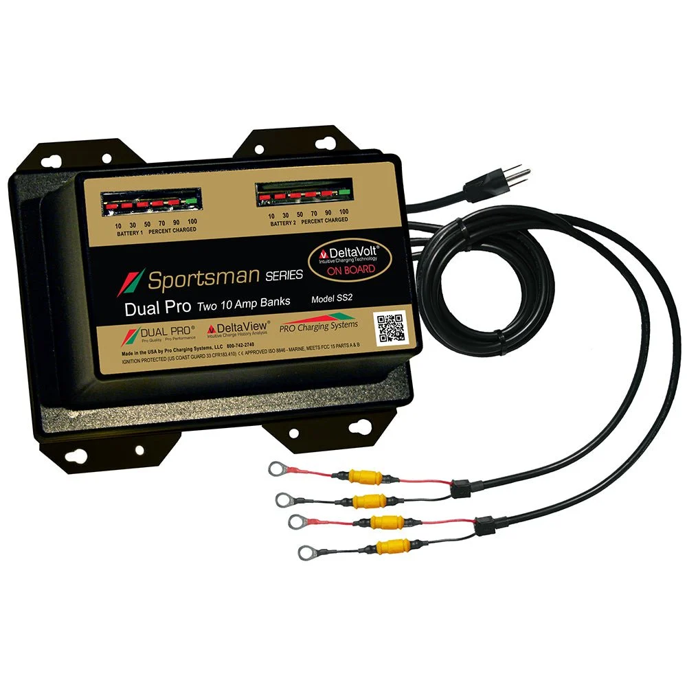 Dual Pro Sportsman Series Battery Charger - 20A - 2-10A-Banks - 12V/24V – Marine Boat Replacement Part