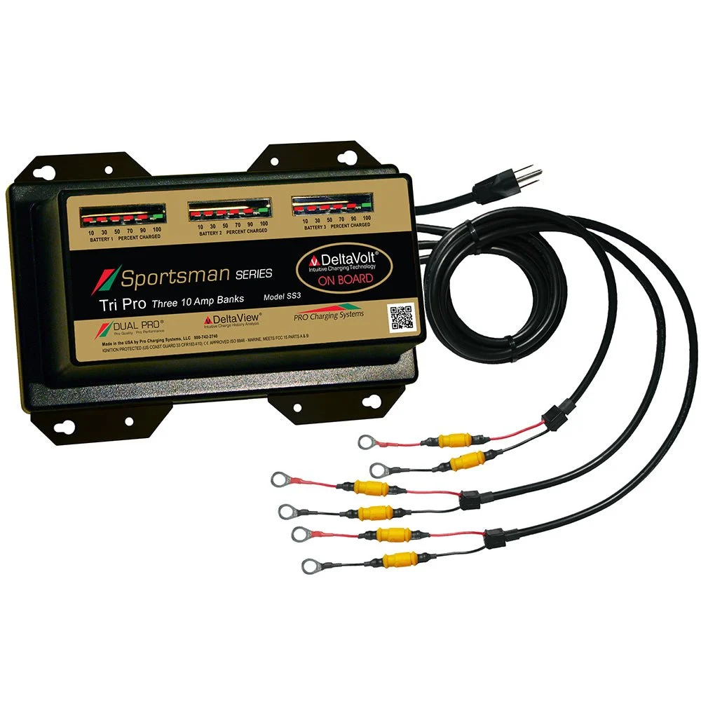 Dual Pro Sportsman Series Battery Charger - 30A - 3-10A-Banks - 12V-36V – Marine Boat Replacement Part