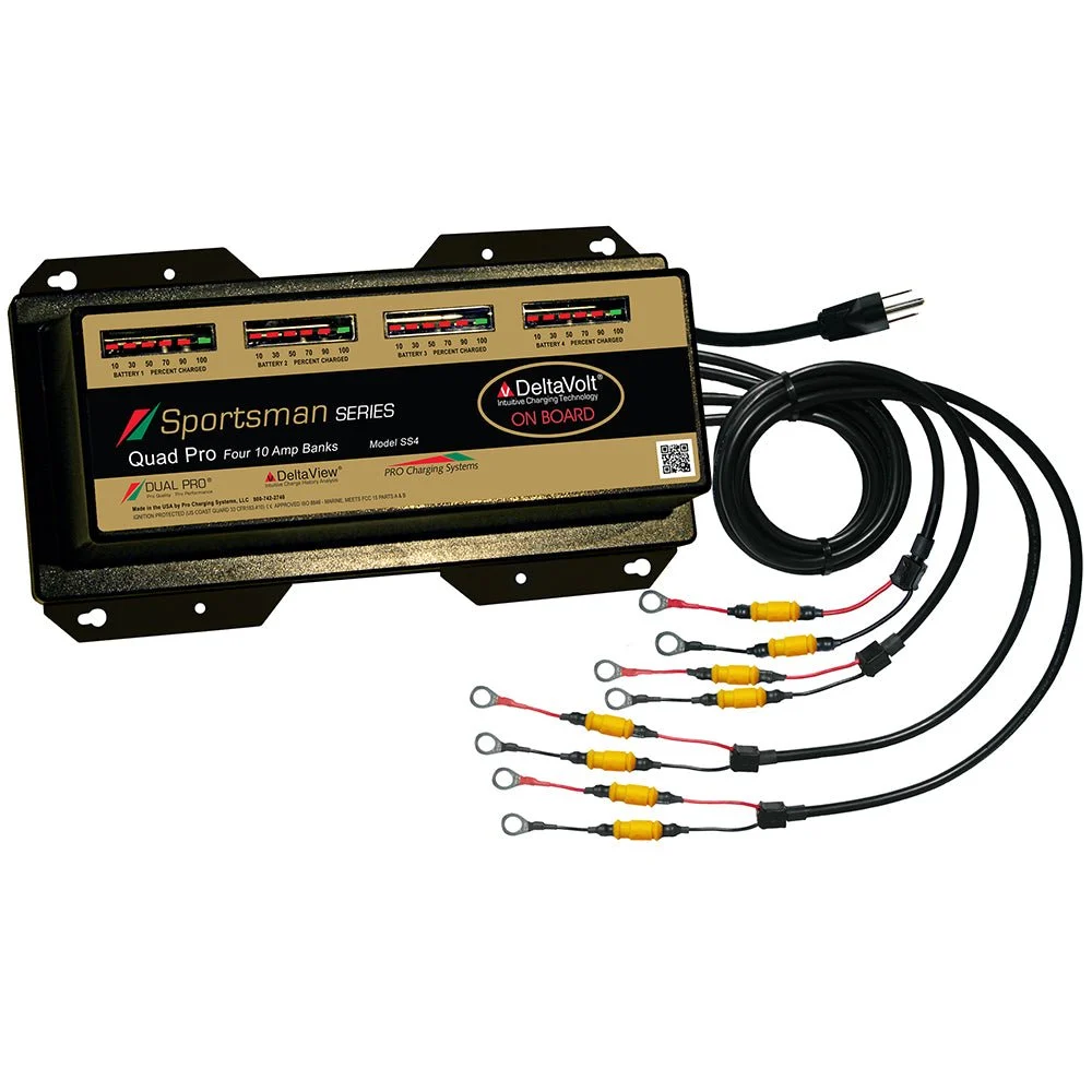 Dual Pro Sportsman Series Battery Charger - 40A - 4-10A-Banks - 12V-48V – Marine Boat Replacement Part