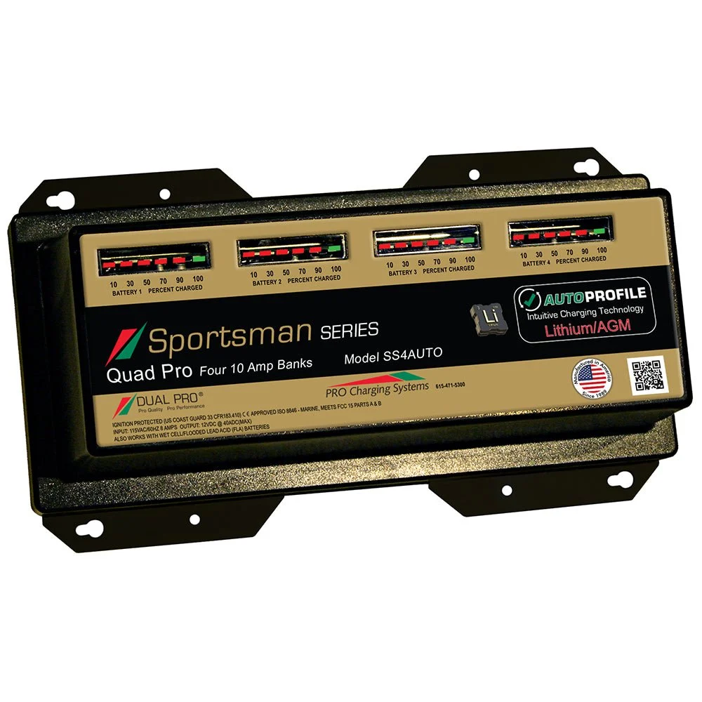 Dual Pro SS4 Auto 40A - 4-Bank Lithium/AGM Battery Charger – Marine Boat Replacement Part