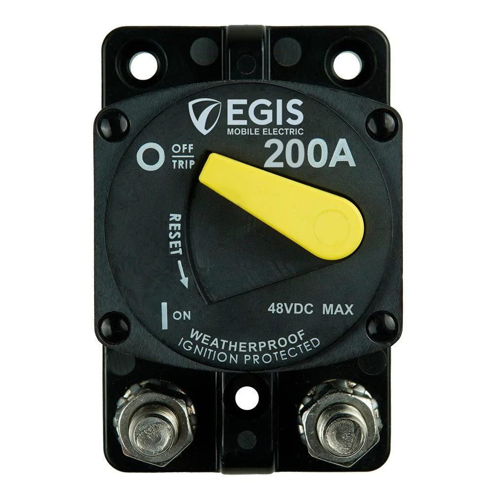 Egis Mobile Electric Egis 200A Surface Mount 87 Series Circuit Breaker – Marine Boat Replacement Part